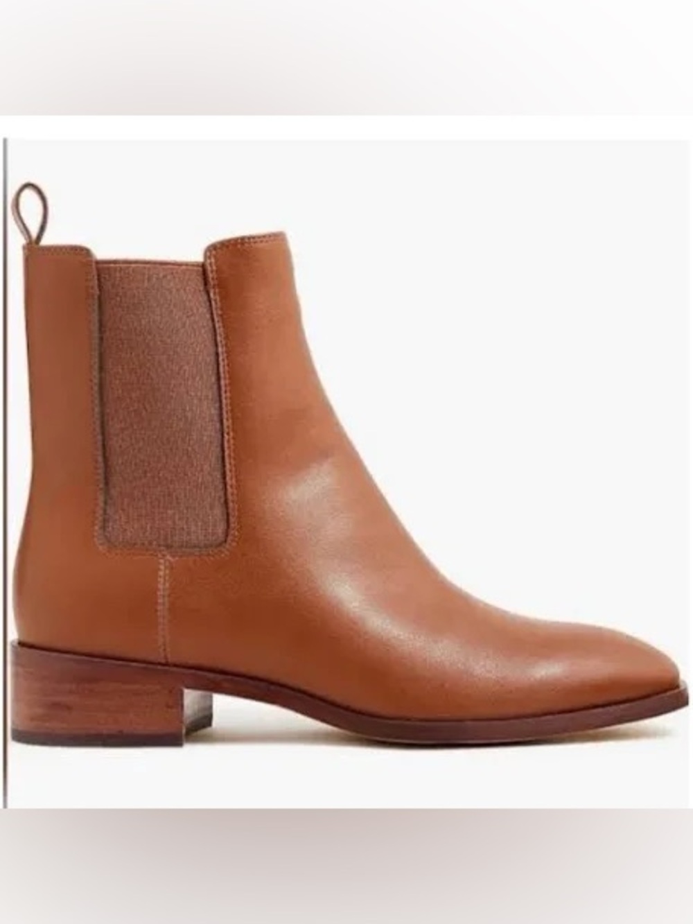 J.Crew Chelsea Boots Size 8 Brown Cognac Ankle Booties Style B7277